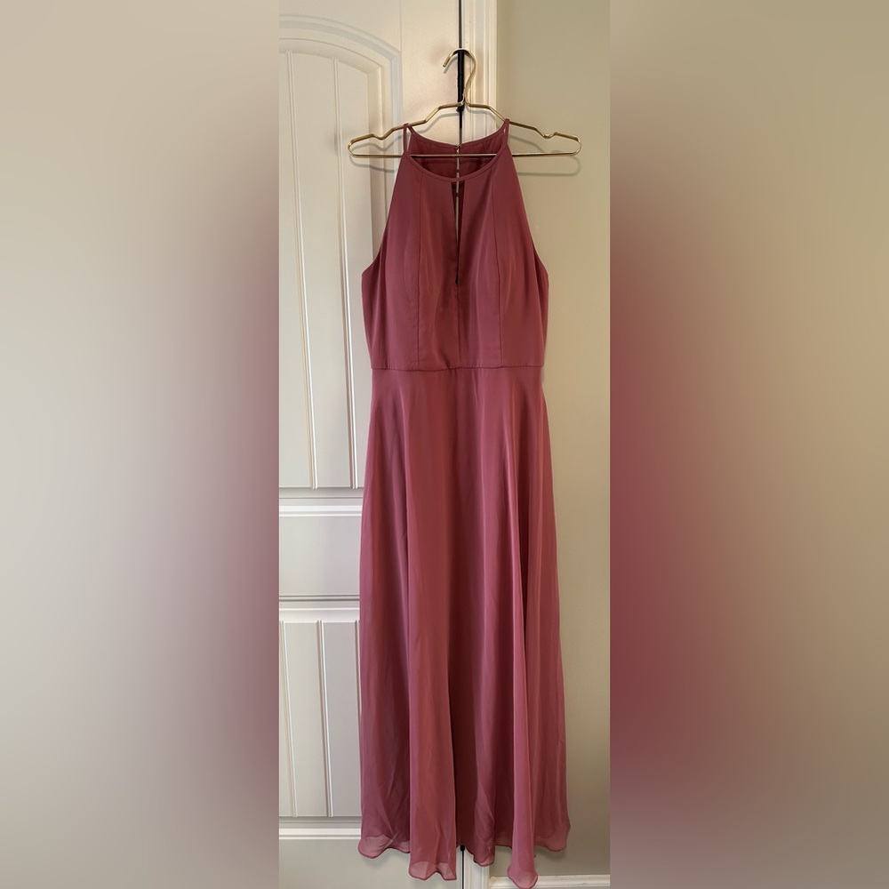 After Six Size 12 Elegant Pink Halter Dress